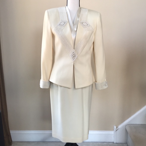 Vintage Nolan Miller 3-Piece Embellished Suit - Picture 5 of 17